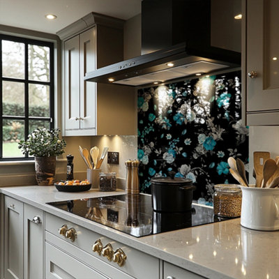 Blue Roses Splash Back designer style