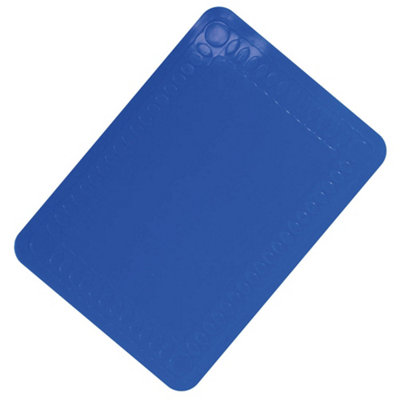 Blue Silicone Anti Slip Table Mat 250 x 180mm Dishwasher Safe