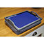 Blue Silicone Anti Slip Table Mat - 350 x 250mm - Dishwasher Safe Dining Mat