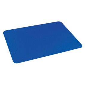 Blue Silicone Rubber Anti Slip Table Mat - 355 x 255mm - Dishwasher Safe Dining