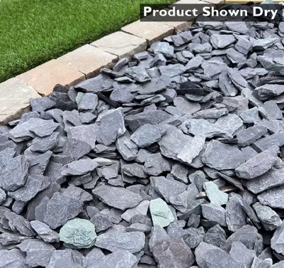 Blue Slate 20mm Decorative Garden Stone Chippings Approx. 20kg Polybag