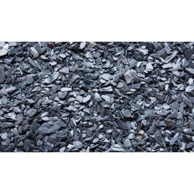 Blue slate chippings store 40mm b&q