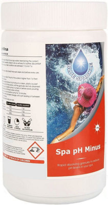 BLUE SPARKLE 1.5 Kg pH Minus Decrease pH Level Water Quality Improver for All Hot Tubs and Swimming Pools