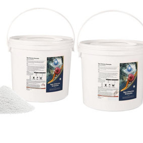 BLUE SPARKLE 10 Kg Chlorine Granules Water Treatment for Rapid Disinfecting and Cleaning of Hot Tub Spa and Swimming Pool