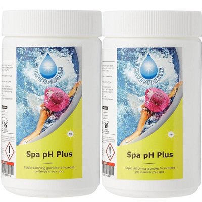 BLUE SPARKLE 2 Kg pH Plus pH Level Increaser Water Quality Improver for All Hot Tubs and Swimming Pools