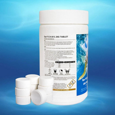 BLUE SPARKLE 5Kg Multifunction Chlorine Tablets 4IN1 Dispenser Tablets Sanitiser, Stabiliser, Algaecide and Clarifier for Hot Tubs