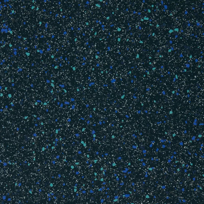Blue Speckled Effect Vinyl Flooring, Anti-Slip Contract Commercial Vinyl Flooring with 2.0mm Thickness-1m(3'3") X 2m(6'6")-2m²