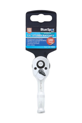 Blue Spot Tools - 1/4" Stubby Ratchet