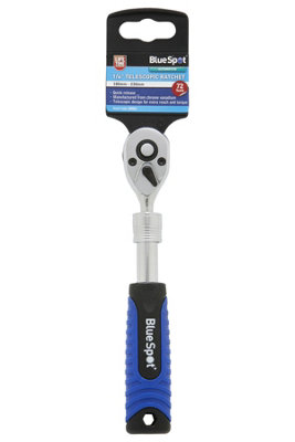 Blue Spot Tools - 1/4" Telescopic Ratchet (180mm-230mm) (72 Teeth)