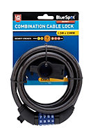 Blue Spot Tools - 1.5m x 15mm Combination Cable Lock