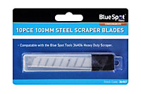 Blue Spot Tools - 10 Pce 100mm Heavy Duty Scraper Blades