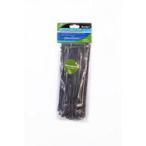 Blue Spot Tools - 100 Pce 4.8mm X 200mm Black Cable Ties