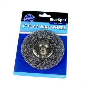 Blue Spot Tools - 100mm (4") Flat Wire Wheel Brush
