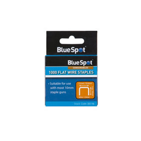 Blue Spot Tools - 10mm Crown Flat Wire Staples T50 Type