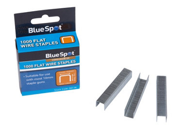 Blue Spot Tools - 10mm Crown Flat Wire Staples T50 Type