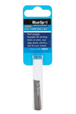 Blue Spot Tools - 10PCE 1.5mm HSS Drill Set