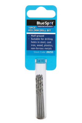 Blue Spot Tools - 10PCE 2mm HSS Drill Set