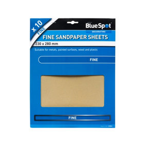 Blue Spot Tools - 10Pce Fine Sandpapers