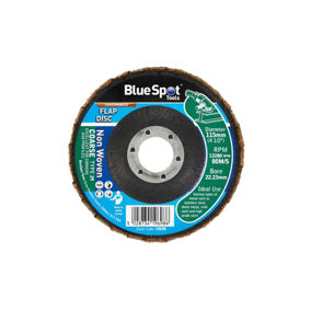 Blue Spot Tools - 115mm (4.5") Coarse Non Woven Flap Disc