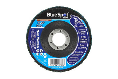 Blue Spot Tools - 115mm (4.5") Fine Non Woven Flap Disc