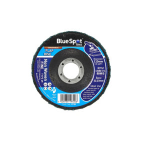 Blue Spot Tools - 115mm (4.5") Fine Non Woven Flap Disc