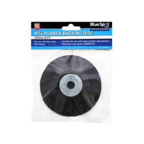 Blue Spot Tools -  115mm (4.5") M14 Rubber Backing Disc