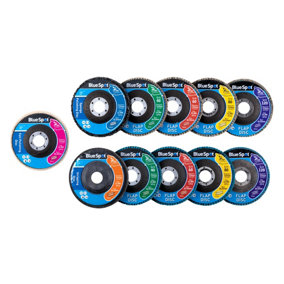 Blue Spot Tools - 11PCE Polishing and Flap Disc Set