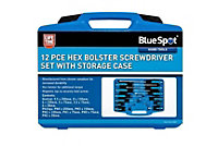 Blue Spot Tools - 12PCE Hex Bolster Screwdriver Set
