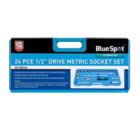 Blue Spot Tools - 24PCE 1/2" Drive Metric Socket Set (10-32mm)