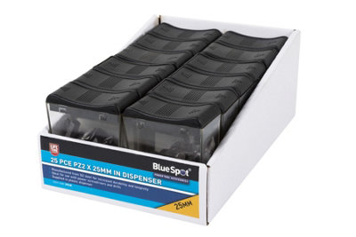 Blue Spot Tools - 25 PCE PZ2 x 25mm in Dispenser