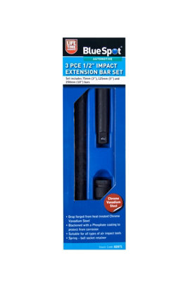 Blue Spot Tools - 3 Pce 1/2" Impact Extension Bar Set