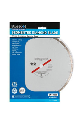 Blue Spot Tools - 300mm (12") Segmented Silver Diamond Dry Cutting Disc