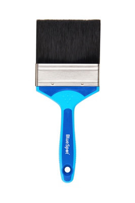 Blue Spot Tools - 4" (100mm) Synthetic Paint Brush with Soft Grip Handle