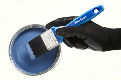 Blue Spot Tools - 4" (100mm) Synthetic Paint Brush with Soft Grip Handle - 4