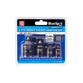 Blue Spot Tools - 4 PCE Impact Socket Adaptor Set (3/8", 1/2", 3/4")