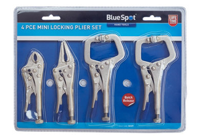 Blue Spot Tools - 4 PCE Mini Locking Plier Set