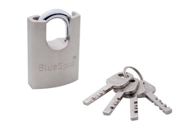 Blue Spot Tools - 40mm Shrouded Satin Finish Padlock - 3