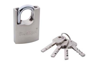 Blue Spot Tools - 40mm Shrouded Satin Finish Padlock - 4