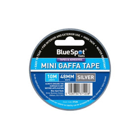 Blue Spot Tools - 48mm x 10M Mini Silver Gaffa Tape