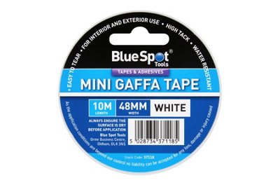 Blue Spot Tools - 48mm x 10M Mini White Gaffa Tape