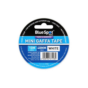 Blue Spot Tools - 48mm x 10M Mini White Gaffa Tape