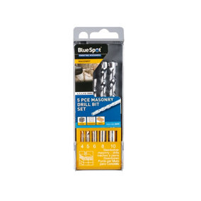 Blue Spot Tools - 5 Pce Masonry Drill Bit Set (4-10mm)