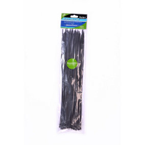 Blue Spot Tools - 50 Pce 3.6mm x 350mm Black Cable Ties