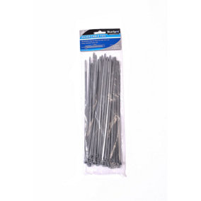 Blue Spot Tools - 50 Pce 4.8mm X 250mm Silver Cable Ties