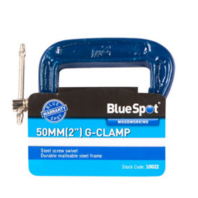 Blue Spot Tools - 50mm (2") Fine Thread G-Clamp