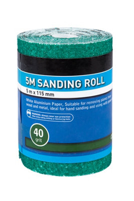 Blue Spot Tools - 5mtr 115mm Sanding Roll 40 Grit