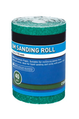 Blue Spot Tools - 5mtr 115mm Sanding Roll 40 Grit
