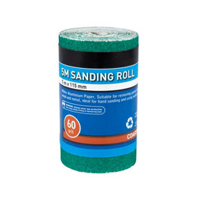 Blue Spot Tools - 5mtr 115mm Sanding Roll 60 Grit