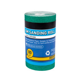 Blue Spot Tools - 5mtr 115mm Sanding Roll 80 Grit