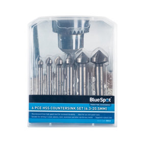 Blue Spot Tools - 6 PCE HSS Countersink Set (6.3-20.5mm)